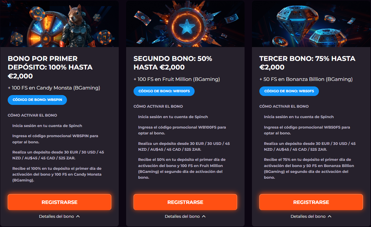 Spinch Bonus Aktionen