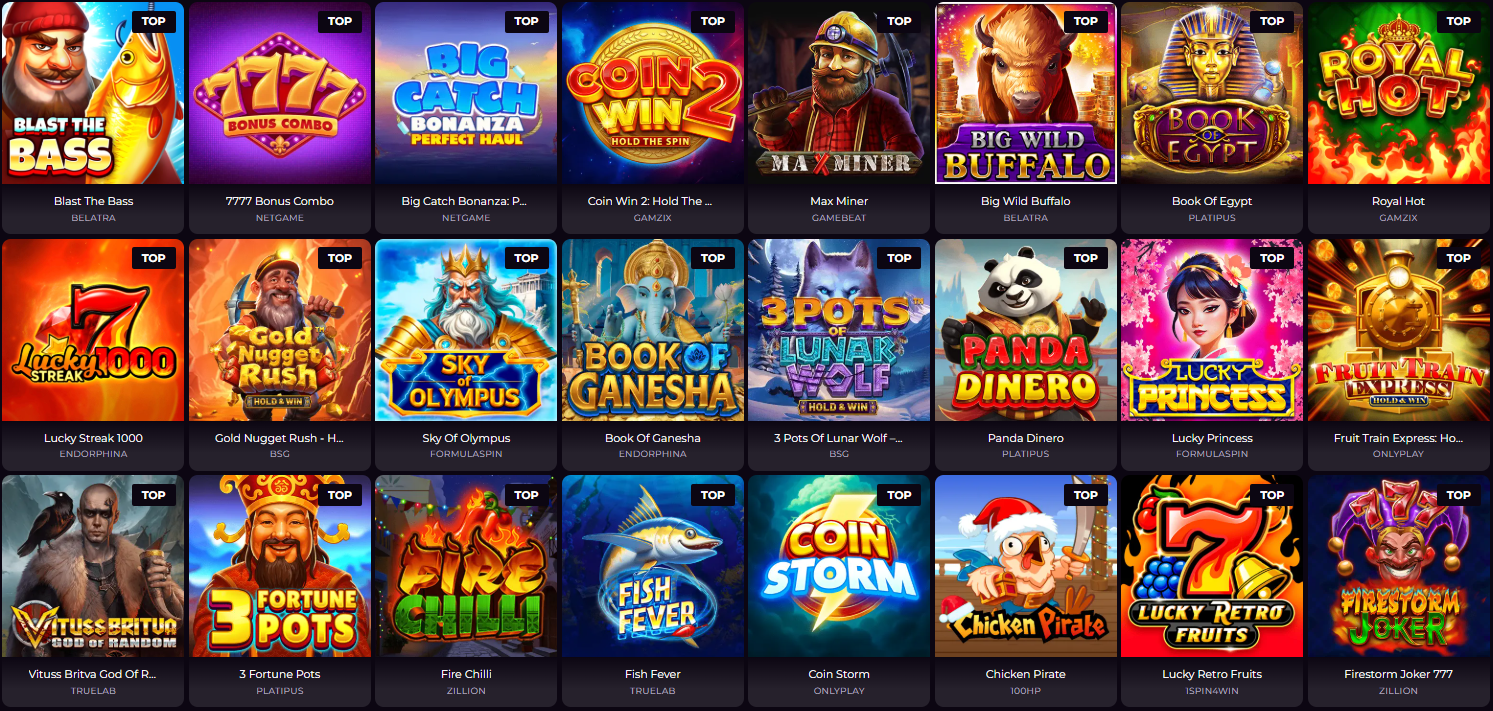 Top Spinch Casino Spiele